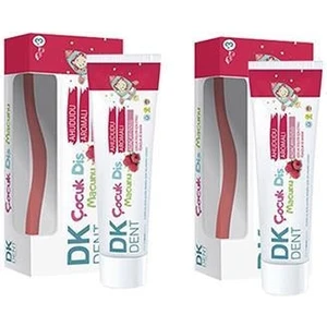 Dk Dent Dkdent Ahududu Aromalı Florürsüz Çocuk Diş Macunu 50 Ml Fırça Li X 2 Adet