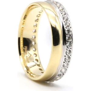 Öz Alyans 5 mm Taşlı Gümüş Alyans 925