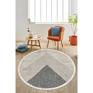 Lavita Home Dijital Baskı Makinede Yıkanabilir Kaymaz Taban Leke Tutmaz Yuvarlak Salon Halısı Mutfak Halısı ve Balkon Halısı