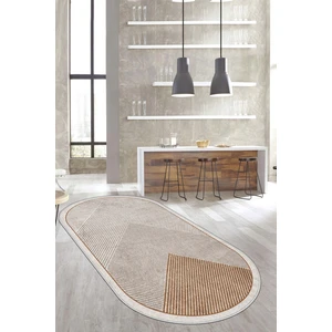Lavita Home Dijital Baskı Makinede Yıkanabilir Kaymaz Taban Leke Tutmaz Oval Salon Halısı Mutfak Halısı ve Yolluk