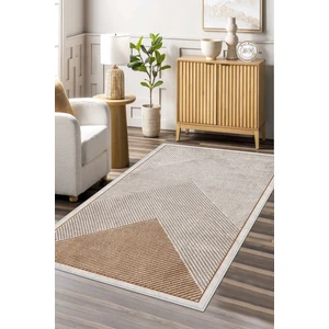 Blue Decortiva Dijital Baskı Makinede Yıkanabilir Kaymaz Taban Leke Tutmaz Salon Halısı Mutfak Halısı ve Yolluk