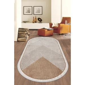 Life Decortiva Dijital Baskı Makinede Yıkanabilir Kaymaz Taban Leke Tutmaz Oval Salon Halısı Mutfak Halısı ve Yolluk