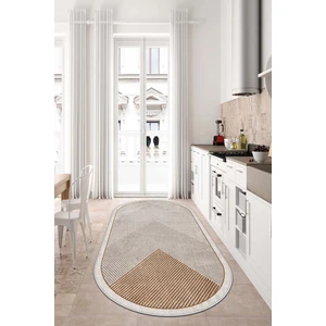 Dijital Baskı Makinede Yıkanabilir Kaymaz Taban Leke Tutmaz Oval Salon Halısı Mutfak Halısı ve Yolluk