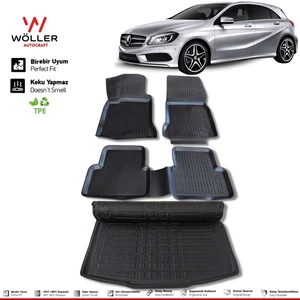 Mercedes A Seri W176 Paspas Bagaj Havuzu 2012 2018 Arası 3D Wöller Ultraflex Set