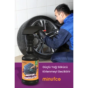 500ML Demir Tozu Yağ ve Kir Temizleyici Özellikli Jant ve Motor Bloğu Temizleyici Sprey