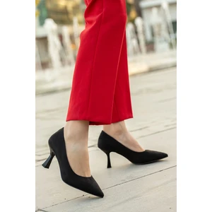 Kadın Stiletto SİYAH SÜET