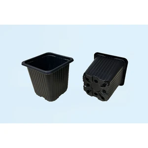 Vakum 8 x 8 x 8 Siyah Kare Saksı (25 adet)