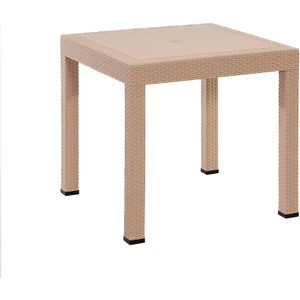 Rattan 80X80 Camsız Cappucino Masa - Bahçe&balkon&teras