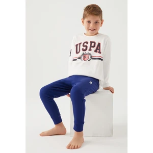 U.S. Polo Assn. Kremmelanj Erkek Çocuk Pijama Takım