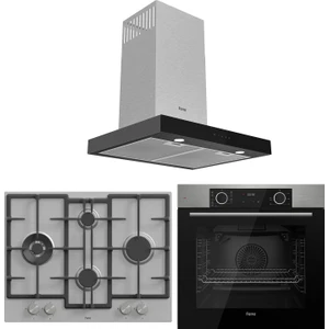 Malina 67 cm Serisi Inox Ankastre Set (ED071+XE63MI+D100 )
