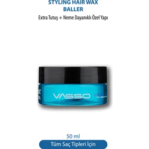 24 Saat Tutuş Sağlayan Tüm Saç Tipleri Için Parlak Görünüm Veren Neme Karşı Dayanıklı Wax 50 ml
