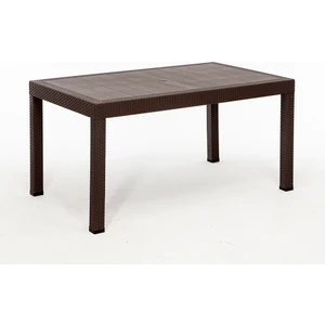 Rattan 90X150 Camsız Kahve Masa - Bahçe&balkon&teras