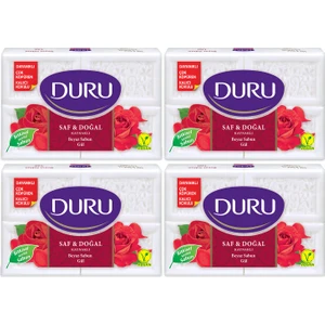 Saf & Doğal Kaynaklı Gül 16 Adet Beyaz Kalıp Sabun 4x600gr