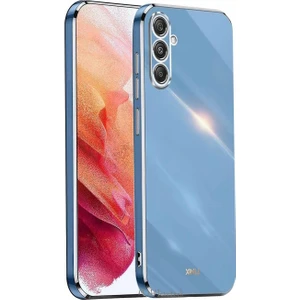 M.TK Moveteck Samsung Galaxy S23 Fe Uyumlu Kılıf Kamera Korumalı Parlak Gold Kenarlı Altın