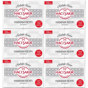 Hacı Şakir Sabun 800GR Hamam Keyfi (Nostalji Serisi) (6 Lı Set)