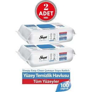 Easy Clean Çamaşır Sulu Yüzey Temizlik Havlusu 100'lü x 2 Adet