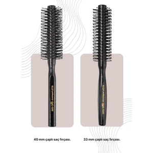 Professional Dark Serisi 2'li Erkek Saç Fırçası (DS01 - DS02) Set