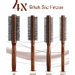 4x Erkek Saç Fırçası