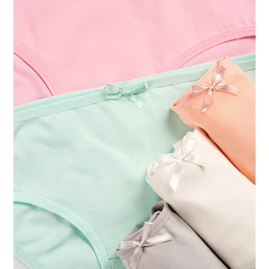 Pamuklu Genç Kız Çocuk Külot 5 Li Set Paket Likralı Slip Basic