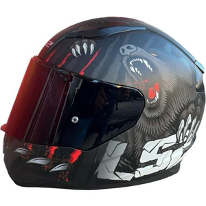 Rapıd 2 Clawn Mat Siyah-Gri-Kırmızı Kask