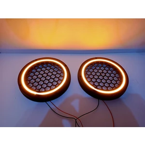 Işıklı Hoparlör Kapağı 16CM – Amper Renkte 16CM Midrange Kapak – 1 Takım