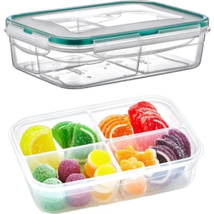 Fresh Box 4 Bölmeli 1000 ml Hava Geçirmez Sıvı Sızdırmaz Beslenme Kabı Saklama Kabı