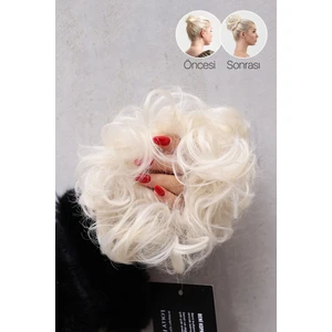 Lolly Pony Dalgalı Beyaz Platin Topuz Tokası