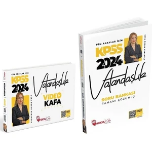 Hoca Kafası Yayınları 2024 Kpss Vatandaşlık Video Kafa Notlar + Soru 2 Li Set - Esra Özkan Karaoğlu Hoca Kafası