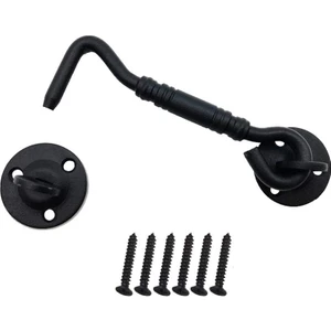 Ahır Kapı Kilidi, Montaj Vidaları ile 4 Inç Paslanmaz Çelik Kapı Kancası ve Göz Mandalı, Sürgülü Kapı Için Kapı Kilit Mandalı (Yurt Dışından)