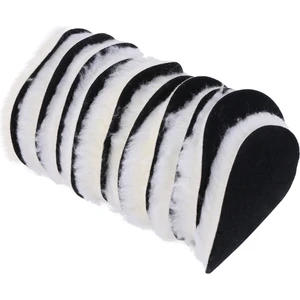 10 Adet 125 mm Araba Parlatma Pedi 5 Inç Inç Cila Ağda Pedleri Yün Parlatıcı Kaput Araba Boyası Bakım Yün Parlatma Pedi (Yurt Dışından)