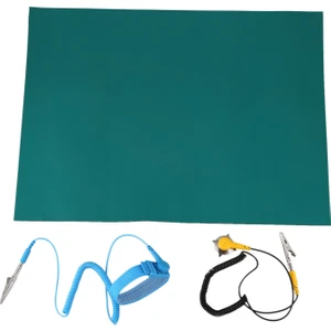 Anti-Statik Mat Telefon Tamir Lehimleme Pedi Topraklama Kablosu ile Esd Bilek Onarım Mobil Tamir Lehimleme Mat (Yurt Dışından)