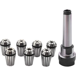 Takım Mt2 ER20 M10 Mtb2 Collet Chuck Morse #2 Konik Takım Tutucu + 7 Adet Yaylı Yüksük Cnc Freze Uzatma Çubuğu (Yurt Dışından)