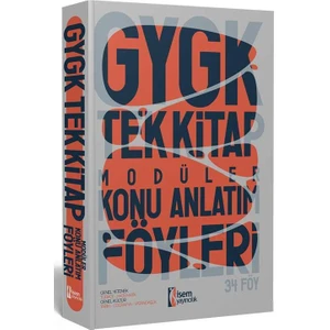 İSEM Yayıncılık 2024 KPSS Lisans Genel Yetenek Genel Kültür Tek Kitap Modüler Konu Anlatım Föyleri