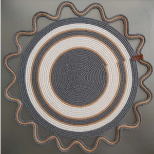 Home Decors By Özlem Dekoratif Örtü antrasit Runner Masa Örtüsü Mutfak Sehpa Konsol Salon Sunum Sepet Hasır Örtü Pamuk 53X53CM