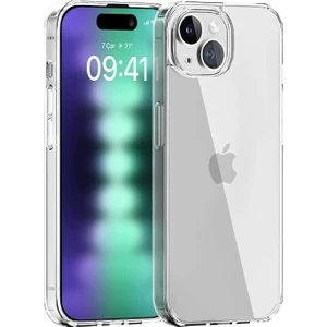 Case World Caseworld Apple iPhone 15 Plus Kapak Kristal Clear Case Sert Şeffaf Mika Kılıf