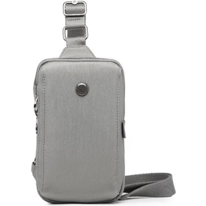 Smart Bags Krinkıl Kumaş Bodybag Uniseks Metalik Postacı Çantası BC 3105 - Koyu Gri