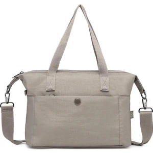 Smart Bags Nano Metalik Kumaş Kadın Omuz Çantası BC 3127 - Vizon