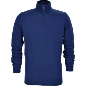 Erkek Spor Düz Fermuarlı Yaka Kazak R22949 BGL-ST03181