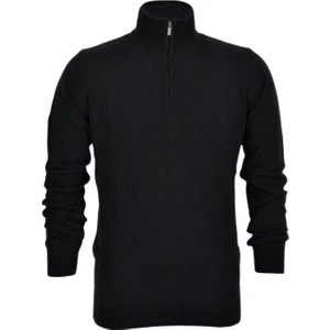 Erkek Spor Düz Fermuarlı Yaka Kazak R22949 BGL-ST03181