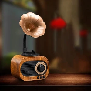 Nostaljik Mini Radyo Gramofon Radyo Retro Style Bluetooth Hoparlör Fm USB Sd Kartlı B5