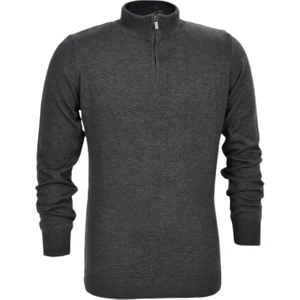 Erkek Spor Düz Fermuarlı Yaka Kazak R22949 BGL-ST03181