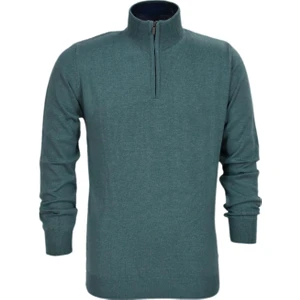 Erkek Spor Düz Fermuarlı Yaka Kazak R22949 BGL-ST03181