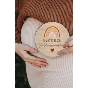 Ceo Design Hamile Fotoğraf Çekim Anı Kartı Seni Görmek Için Sabırsızlanıyoruz