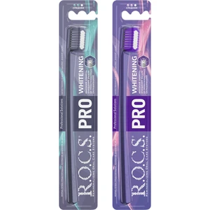 Pro Diş Fırçası Orta Sert Kıllarla 2 Adet Gri Mor Renkli Beyazlatıcı Etki