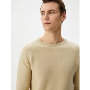 Triko Kazak Basic Bisiklet Yaka Reglan Kol Pamuklu