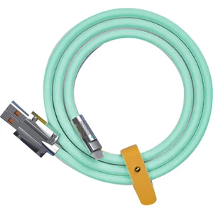 120W 6A Süper Hızlı Şarj USB C Kablosu USB Tip-C Şarj Yeşil(1m) (Yurt Dışından)