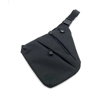 Happy Orange Vücuda Oturan Omuz Hırsızlık Önleyici Çanta, Erkek Postacı Göğüs Çantası, Çok Işlevli Taktik Saklama Çantası (Yurt Dışından)