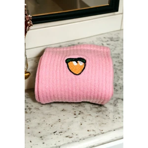 Kadın Nakışlı 1 Çift Soket Çorap