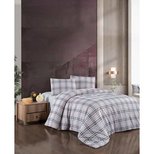 Menderes Home Cotton Collection Flanel R Çift Kişilik Nevresim Takımı Black Red Plaid