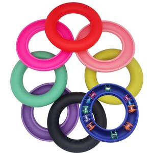 8 Adet Silikon Bobin Koruyucuları Yuvarlak Bobin Tutucular Metal ve Dikiş Aracı Depolama Halkası Organizatörleri (Yurt Dışından)